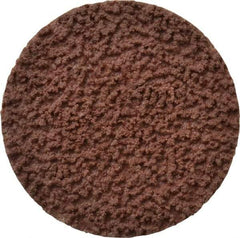 Made in USA - 1-1/2" Disc Diam, 120 Grit, Aluminum Oxide Quick Change Disc - Type R Attaching System, Coated, Brown, Fine Grade - Americas Industrial Supply