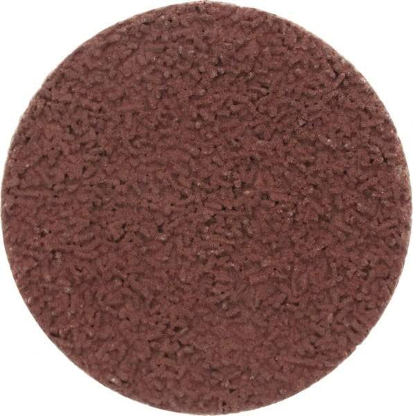 Made in USA - 1-1/2" Disc Diam, 400 Grit, Aluminum Oxide Quick Change Disc - Type R Attaching System, Coated, Brown, Super Fine Grade - Americas Industrial Supply