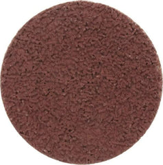 Made in USA - 1-1/2" Disc Diam, 400 Grit, Aluminum Oxide Quick Change Disc - Type R Attaching System, Coated, Brown, Super Fine Grade - Americas Industrial Supply