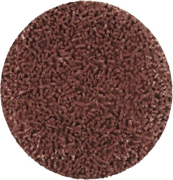 Made in USA - 1-1/2" Disc Diam, 600 Grit, Aluminum Oxide Quick Change Disc - Type R Attaching System, Coated, Brown, Super Fine Grade - Americas Industrial Supply