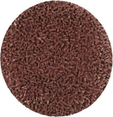 Made in USA - 1-1/2" Disc Diam, 600 Grit, Aluminum Oxide Quick Change Disc - Type R Attaching System, Coated, Brown, Super Fine Grade - Americas Industrial Supply