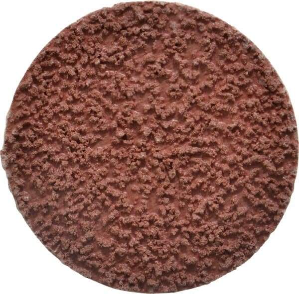 Made in USA - 2" Disc Diam, 80 Grit, Aluminum Oxide Quick Change Disc - Type R Attaching System, Coated, Brown, Medium Grade - Americas Industrial Supply