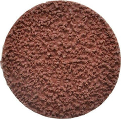 Made in USA - 2" Disc Diam, 80 Grit, Aluminum Oxide Quick Change Disc - Type R Attaching System, Coated, Brown, Medium Grade - Americas Industrial Supply