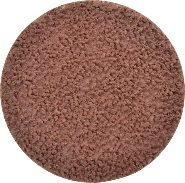 Made in USA - 2" Disc Diam, 120 Grit, Aluminum Oxide Quick Change Disc - Type R Attaching System, Coated, Brown, Fine Grade - Americas Industrial Supply