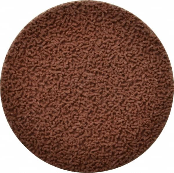 Made in USA - 2" Disc Diam, 320 Grit, Aluminum Oxide Quick Change Disc - Type R Attaching System, Coated, Brown, Extra Fine Grade - Americas Industrial Supply