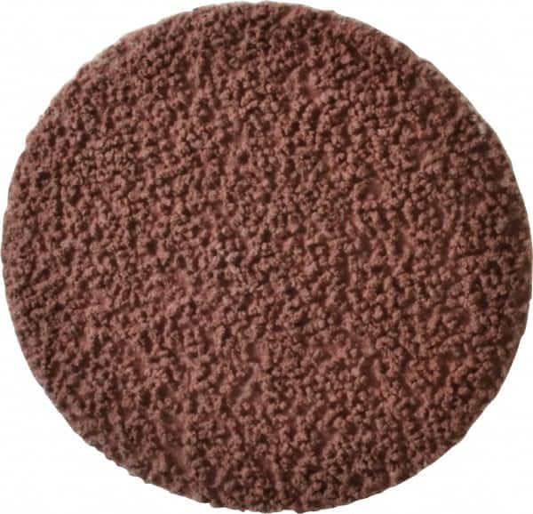 Made in USA - 3" Disc Diam, 80 Grit, Aluminum Oxide Quick Change Disc - Type R Attaching System, Coated, Brown, Medium Grade - Americas Industrial Supply