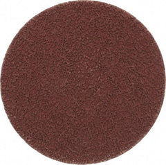 Made in USA - 3" Disc Diam, 320 Grit, Aluminum Oxide Quick Change Disc - Type R Attaching System, Coated, Brown, Extra Fine Grade - Americas Industrial Supply