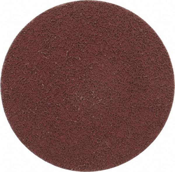 Made in USA - 3" Disc Diam, 400 Grit, Aluminum Oxide Quick Change Disc - Type R Attaching System, Coated, Brown, Super Fine Grade - Americas Industrial Supply