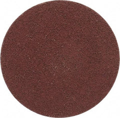 Made in USA - 3" Disc Diam, 400 Grit, Aluminum Oxide Quick Change Disc - Type R Attaching System, Coated, Brown, Super Fine Grade - Americas Industrial Supply