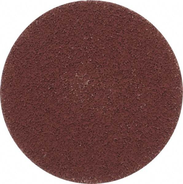 Made in USA - 3" Disc Diam, 600 Grit, Aluminum Oxide Quick Change Disc - Type R Attaching System, Coated, Brown, Super Fine Grade - Americas Industrial Supply