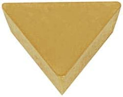 Hertel - TPG321 Grade HC210 Carbide Turning Insert - TiN Finish, 60° Triangle, 3/8" Inscr Circle, 1/8" Thick, 1/64" Corner Radius - Americas Industrial Supply