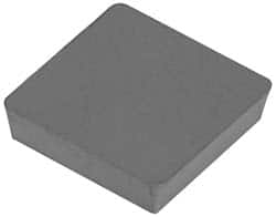 Hertel - SPU422 Grade HT10 Carbide Turning Insert - Uncoated, 90° Square, 1/2" Inscr Circle, 1/8" Thick, 1/32" Corner Radius - Americas Industrial Supply
