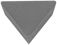 Hertel - TPG222 Grade HT10 Carbide Turning Insert - Uncoated, 60° Triangle, 1/4" Inscr Circle, 1/8" Thick, 1/32" Corner Radius - Americas Industrial Supply