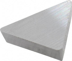 Hertel - TPG322 Grade HT10 Carbide Turning Insert - Uncoated, 60° Triangle, 3/8" Inscr Circle, 1/8" Thick, 1/32" Corner Radius - Americas Industrial Supply