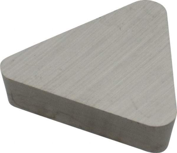 Hertel - TPG324 Grade HT10 Carbide Turning Insert - Uncoated, 60° Triangle, 3/8" Inscr Circle, 1/8" Thick, 1/16" Corner Radius - Americas Industrial Supply