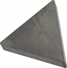 Hertel - TNU321 Grade HT10 Carbide Turning Insert - Uncoated, 60° Triangle, 3/8" Inscr Circle, 1/8" Thick, 1/64" Corner Radius - Americas Industrial Supply