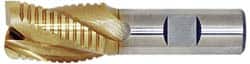 Value Collection - 1" Diam, 4" LOC, 3 Flute Cobalt Roughing & Finishing Square End Mill - Uncoated, 6-1/2" OAL, 1" Shank Diam, Weldon Shank, 30° Helix, Non-Centercutting - Americas Industrial Supply