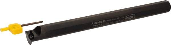 Hertel - 1.3" Min Bore Diam, 12" OAL, 1" Shank Diam, A-SVUB Indexable Boring Bar - WC..21.51 Insert, Screw Holding Method - Americas Industrial Supply