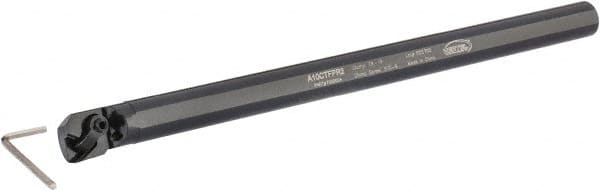 Hertel - 0.77" Min Bore Diam, 10" OAL, 5/8" Shank Diam, A-CTFP Indexable Boring Bar - TP.. Insert, Clamp Holding Method - Americas Industrial Supply