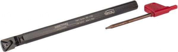Hertel - 0.48" Min Bore Diam, 6" OAL, 3/8" Shank Diam, A-STFP Indexable Boring Bar - TP.. 21.51 Insert, Screw Holding Method - Americas Industrial Supply