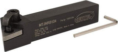 Hertel - MTJN, Right Hand Cut, 3° Lead Angle, 3/4" Shank Height x 3/4" Shank Width, Negative Rake Indexable Turning Toolholder - 4-1/2" OAL, TN..43. Insert Compatibility, Series Multi-Option - Americas Industrial Supply