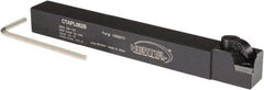 Hertel - CTAP, Left Hand Cut, 3° Lead Angle, 1/2" Shank Height x 1/2" Shank Width, Positive Rake Indexable Turning Toolholder - 4-1/2" OAL, TP..22 Insert Compatibility, Series Clamp Type - Americas Industrial Supply