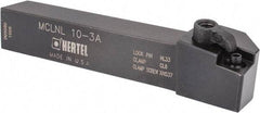 Hertel - MCLN, Left Hand Cut, 5° Lead Angle, 5/8" Shank Height x 5/8" Shank Width, Negative Rake Indexable Turning Toolholder - 4" OAL, CN..32. Insert Compatibility, Series Multi-Option - Americas Industrial Supply