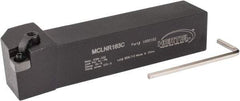 Hertel - MCLN, Right Hand Cut, 5° Lead Angle, 1" Shank Height x 1" Shank Width, Negative Rake Indexable Turning Toolholder - 5" OAL, CN..32. Insert Compatibility, Series Multi-Option - Americas Industrial Supply