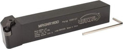 Hertel - MRGN, Right Hand Cut, 15° Lead Angle, 1" Shank Height x 1" Shank Width, Negative Rake Indexable Turning Toolholder - 6" OAL, RN..32 Insert Compatibility, Series Multi-Option - Americas Industrial Supply