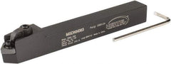 Hertel - MSDN, Neutral Cut, 0° Lead Angle, 1/2" Shank Height x 1/2" Shank Width, Negative Rake Indexable Turning Toolholder - 4-1/2" OAL, SN..32. Insert Compatibility, Series Multi-Option - Americas Industrial Supply