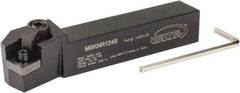 Hertel - MSKN, Right Hand Cut, 15° Lead Angle, 3/4" Shank Height x 3/4" Shank Width, Negative Rake Indexable Turning Toolholder - 4-1/2" OAL, SN..43. Insert Compatibility, Series Multi-Option - Americas Industrial Supply