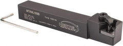Hertel - MTAN, Left Hand Cut, 3° Lead Angle, 5/8" Shank Height x 5/8" Shank Width, Negative Rake Indexable Turning Toolholder - 4-1/2" OAL, TN..33. Insert Compatibility, Series Multi-Option - Americas Industrial Supply