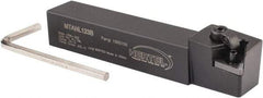 Hertel - MTAN, Left Hand Cut, 3° Lead Angle, 3/4" Shank Height x 3/4" Shank Width, Negative Rake Indexable Turning Toolholder - 4-1/2" OAL, TN..33. Insert Compatibility, Screw or Clamp Holding Method - Americas Industrial Supply