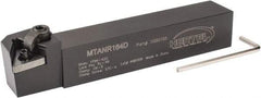 Hertel - MTAN, Right Hand Cut, 3° Lead Angle, 1" Shank Height x 1" Shank Width, Negative Rake Indexable Turning Toolholder - 6" OAL, TN..43. Insert Compatibility, Series Multi-Option - Americas Industrial Supply