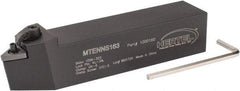 Hertel - MTEN, Neutral Cut, 0° Lead Angle, 1" Shank Height x 1" Shank Width, Negative Rake Indexable Turning Toolholder - 5" OAL, TN..33. Insert Compatibility, Series Multi-Option - Americas Industrial Supply