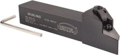 Hertel - MVJN, Left Hand Cut, 3° Lead Angle, 1" Shank Height x 1" Shank Width, Negative Rake Indexable Turning Toolholder - 6" OAL, VN..43. Insert Compatibility, Series Multi-Option - Americas Industrial Supply