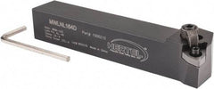 Hertel - MWLN, Left Hand Cut, 5° Lead Angle, 1" Shank Height x 1" Shank Width, Negative Rake Indexable Turning Toolholder - 6" OAL, WN..43. Insert Compatibility, Series Multi-Option - Americas Industrial Supply