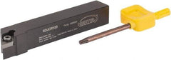 Hertel - SDJC, Right Hand Cut, 3° Lead Angle, 5/8" Shank Height x 5/8" Shank Width, Neutral Rake Indexable Turning Toolholder - 4" OAL, DC..32.5. Insert Compatibility, Series Screw-Type - Americas Industrial Supply