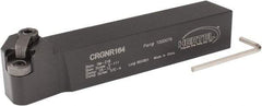 Hertel - CRGN, Right Hand Cut, 8° Lead Angle, 1" Shank Height x 1" Shank Width, Negative Rake Indexable Turning Toolholder - 6" OAL, RN..42 Insert Compatibility, Series Clamp Type - Americas Industrial Supply