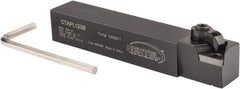 Hertel - CTAP, Left Hand Cut, 3° Lead Angle, 3/4" Shank Height x 3/4" Shank Width, Neutral Rake Indexable Turning Toolholder - 4-1/2" OAL, TP..32. Insert Compatibility, Series Clamp Type - Americas Industrial Supply