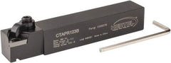 Hertel - CTAP, Right Hand Cut, 3° Lead Angle, 3/4" Shank Height x 3/4" Shank Width, Neutral Rake Indexable Turning Toolholder - 4-1/2" OAL, TP..32. Insert Compatibility, Series Clamp Type - Americas Industrial Supply