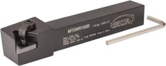 Hertel - MTGN, Right Hand Cut, 3° Lead Angle, 5/8" Shank Height x 5/8" Shank Width, Negative Rake Indexable Turning Toolholder - 4-1/2" OAL, TN..33. Insert Compatibility, Series Multi-Option - Americas Industrial Supply