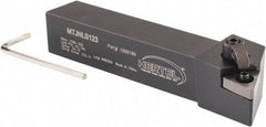 Hertel - MTJN, Left Hand Cut, 3° Lead Angle, 3/4" Shank Height x 3/4" Shank Width, Negative Rake Indexable Turning Toolholder - 4-1/2" OAL, TN..33. Insert Compatibility, Series Multi-Option - Americas Industrial Supply