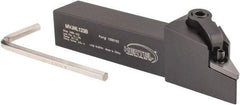 Hertel - MVJN, Left Hand Cut, 3° Lead Angle, 3/4" Shank Height x 3/4" Shank Width, Negative Rake Indexable Turning Toolholder - 4-1/2" OAL, VN..33. Insert Compatibility, Series Multi-Option - Americas Industrial Supply