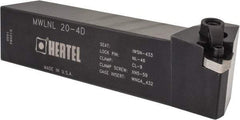 Hertel - MWLN, Left Hand Cut, 5° Lead Angle, 1-1/4" Shank Height x 1-1/4" Shank Width, Negative Rake Indexable Turning Toolholder - 6" OAL, WN..43. Insert Compatibility, Series Multi-Option - Americas Industrial Supply
