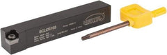 Hertel - SCLC, Right Hand Cut, 5° Lead Angle, 5/8" Shank Height x 5/8" Shank Width, Neutral Rake Indexable Turning Toolholder - 4" OAL, CC..32.5. Insert Compatibility, Series Screw-Type - Americas Industrial Supply