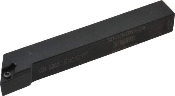Hertel - SDJC, Right Hand Cut, 3° Lead Angle, 1/2" Shank Height x 1/2" Shank Width, Neutral Rake Indexable Turning Toolholder - 3-1/2" OAL, DC..21.5. Insert Compatibility, Series Screw-Type - Americas Industrial Supply