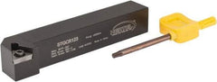 Hertel - STGC, Right Hand Cut, 3° Lead Angle, 3/4" Shank Height x 3/4" Shank Width, Neutral Rake Indexable Turning Toolholder - 4-1/2" OAL, TC..32.5. Insert Compatibility, Series Screw-Type - Americas Industrial Supply