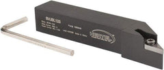 Hertel - SVJB, Left Hand Cut, 3° Lead Angle, 3/4" Shank Height x 3/4" Shank Width, Neutral Rake Indexable Turning Toolholder - 4-1/2" OAL, VB..33. Insert Compatibility, Series Screw-Type - Americas Industrial Supply