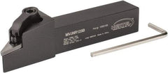 Hertel - MVJN, Right Hand Cut, 3° Lead Angle, 3/4" Shank Height x 3/4" Shank Width, Negative Rake Indexable Turning Toolholder - 4-1/2" OAL, VN..33. Insert Compatibility, Series Multi-Option - Americas Industrial Supply